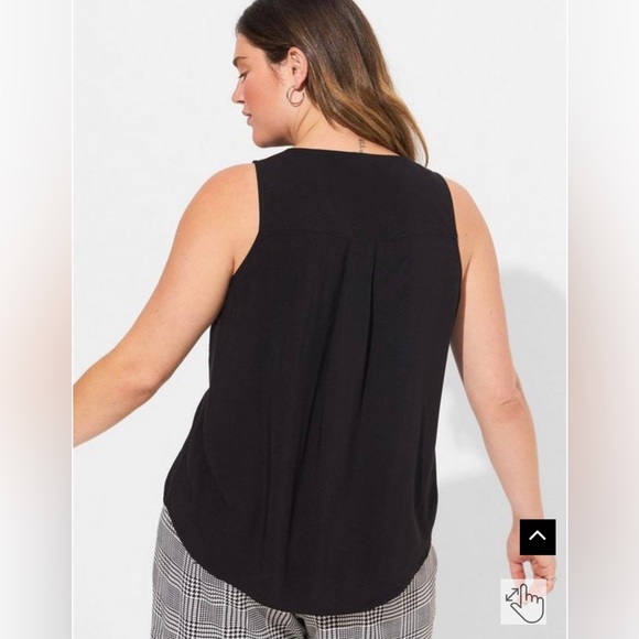 Torrid Challis Henley Pocket Sleeveless Tank NWT - Picture 3 of 8